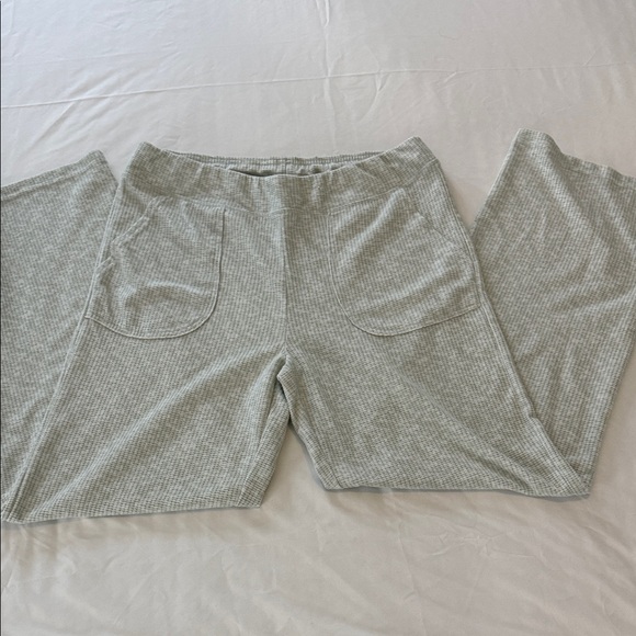 Tranquil & True Waffle Knit Lounge Set Tank Top Pants Size L - Picture 4 of 14
